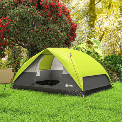 Pop Up Camping Tent, 3-4 Person, Waterproof Dome Tent, Mesh Window Camping Tents at Gallery Canada