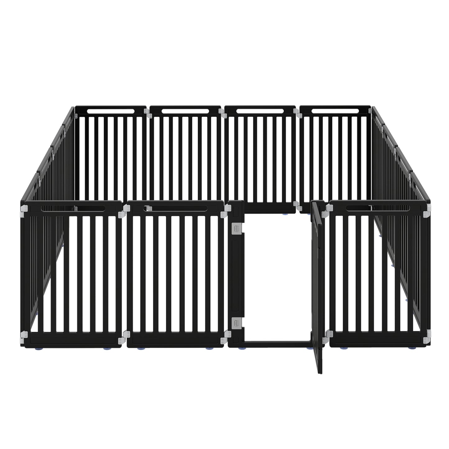 Parc pour chiens intérieur/extérieur de 31,5" de hauteur, 16 panneaux, noir