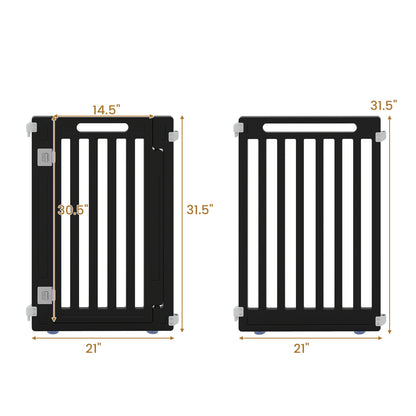 Parc pour chiens intérieur/extérieur de 31,5" de hauteur, 16 panneaux, noir