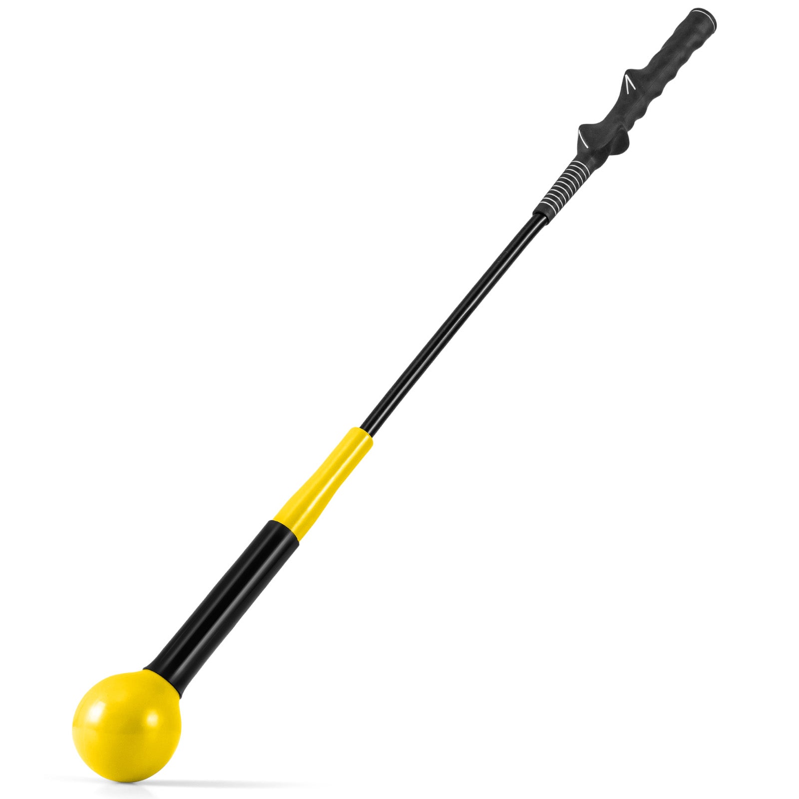 31.5 Inch Golf Swing Trainer Aid with Weighted Head for Grip Rhythm Balance, Yellow Golf at Gallery Canada