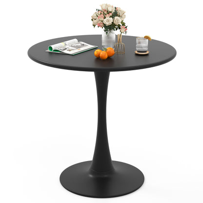 31.5 Inch Round Dining Table, Anti-Slip PP Ring, Black Bar Tables at Gallery Canada