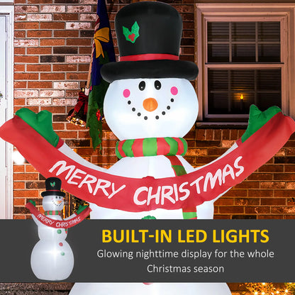Inflatable Snowman Yard Decoration, LED Lights, Outdoor Christmas Christmas Inflatables at Gallery Canada