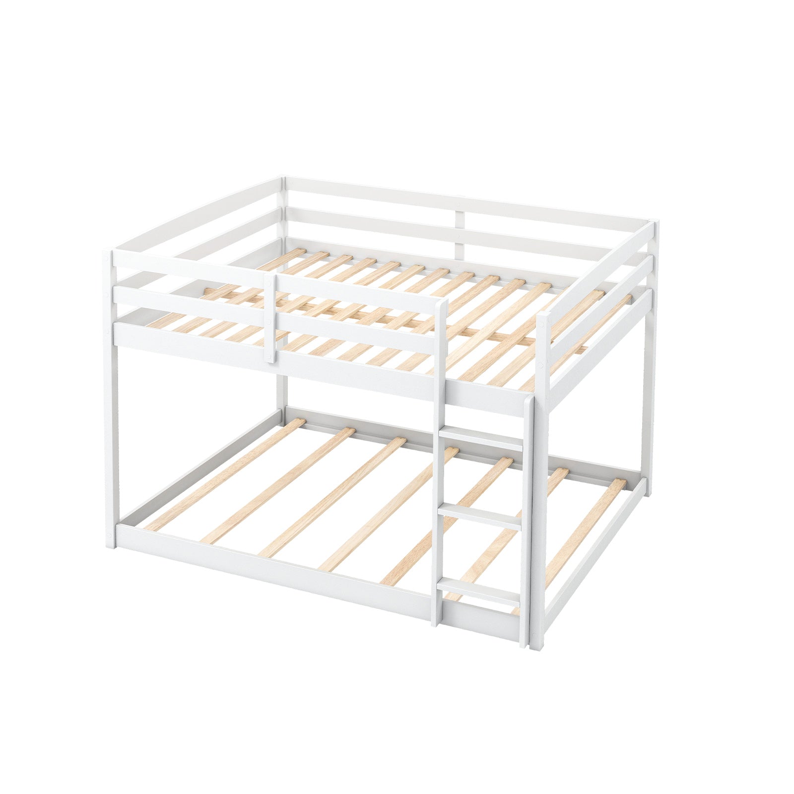 Full Over Full Bunk Bed, Low To Ground, White Bunk Bed Frame at Gallery Canada