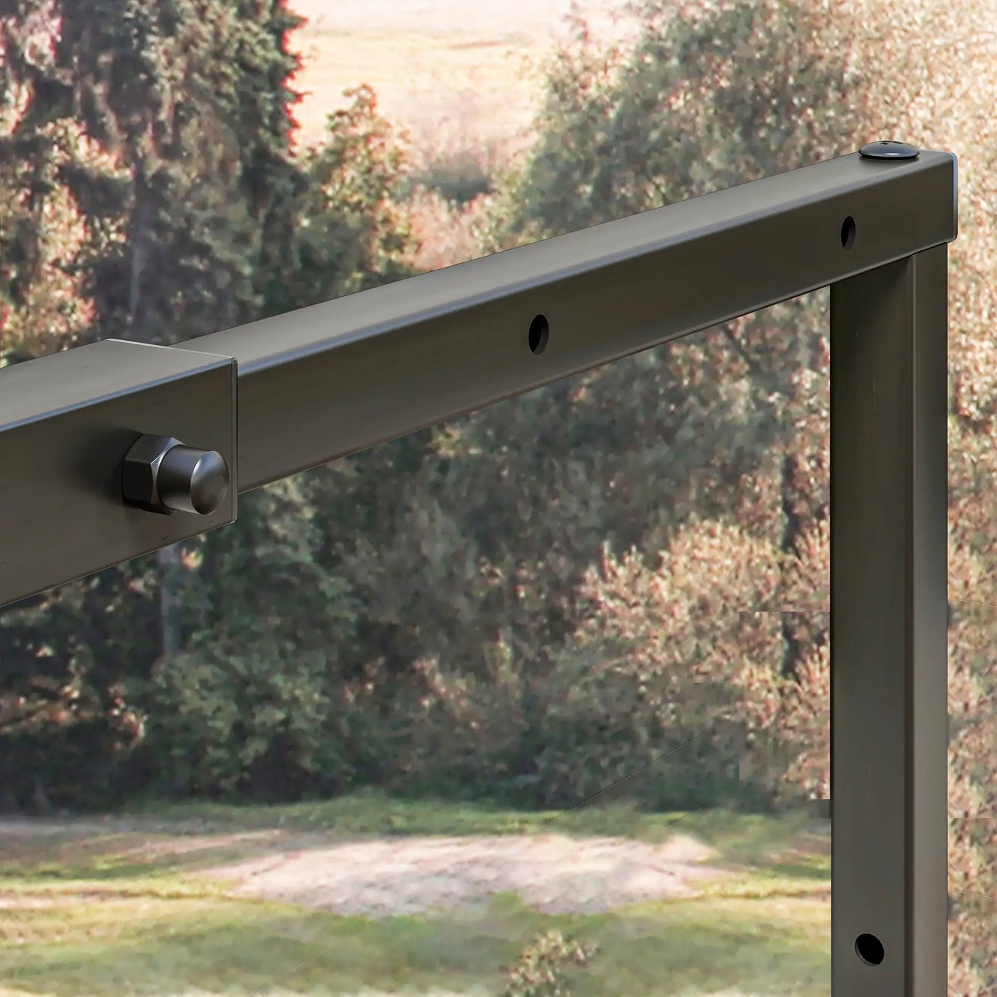 Adjustable Firewood Log Rack, Heavy-Duty Steel, 25.6" x 9.8" x 59.1", Black Firewood Racks at Gallery Canada