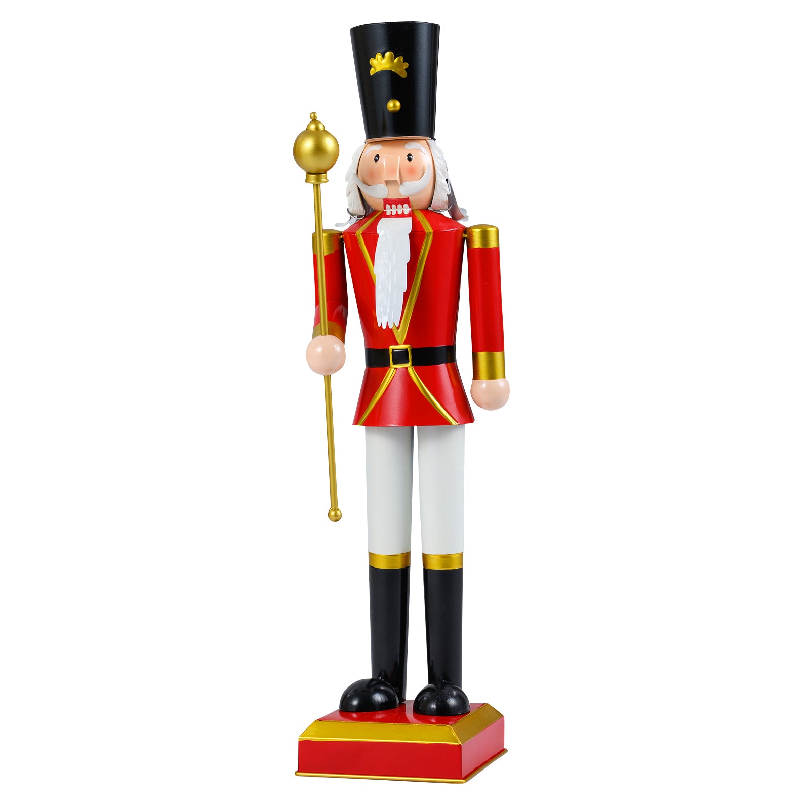 32.5 Inch Christmas Nutcracker, Red, Black Christmas Decor & Accessories at Gallery Canada