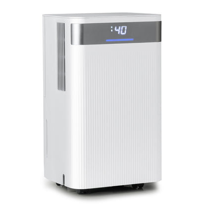 32 Pints 2000 Sq.ft Quiet Dehumidifier for Home with 3 Modes, White Dehumidifiers at Gallery Canada