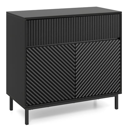 32" Wide Buffet Cabinet, 2 Doors, 1 Drawer, Black Sideboards Cabinets & Buffets Black at Gallery Canada