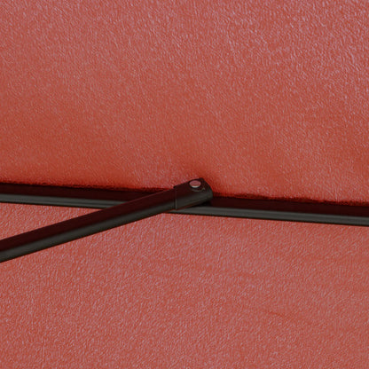 8.5 ft Round Patio Umbrella, Tilt and Crank, Wine Red Sun Umbrellas at Gallery Canada