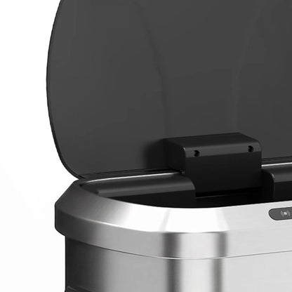 Automatic Trash Can, 13.2Gal / 50L, Touchless, Soft-Close Lid, Silver