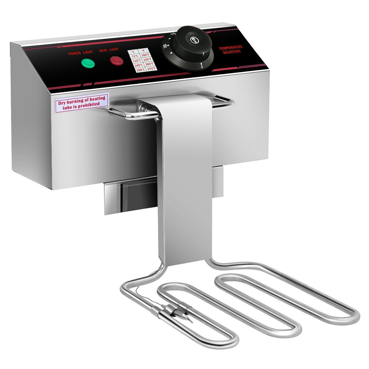 3400W Dual Tank Electric Countertop Deep Fryer, Silver Air Fryers at Gallery Canada