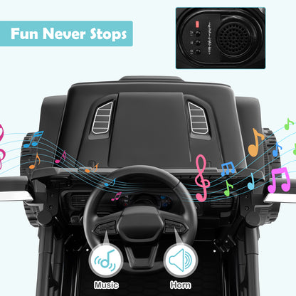 12V Kids Ride on Truck Car Battery Powered Electric Vehicle, Black Powered Ride On Toys at Gallery Canada