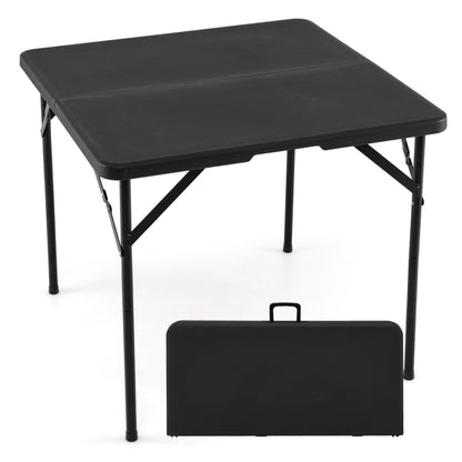 34" Square Foldable Card Table, Black Picnic Tables at Gallery Canada