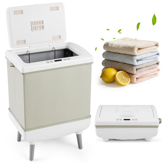 35L Large Towel Warmer with Heating and Drying Modes for Bathroom, Beige Dryers Beige at Gallery Canada