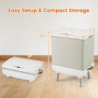 35L Large Towel Warmer with Heating and Drying Modes for Bathroom, Beige Dryers at Gallery Canada