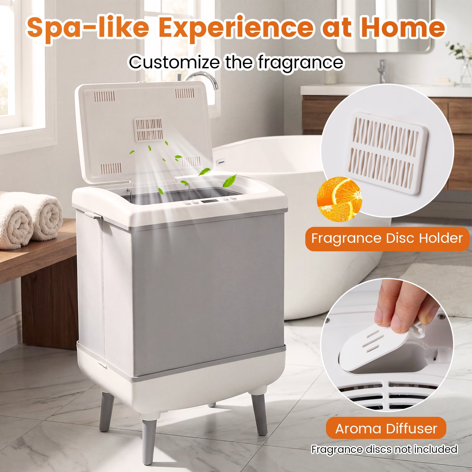 35L Large Towel Warmer with Heating and Drying Modes for Bathroom, Gray Dryers at Gallery Canada