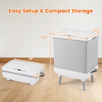 35L Large Towel Warmer with Heating and Drying Modes for Bathroom, Gray Dryers at Gallery Canada