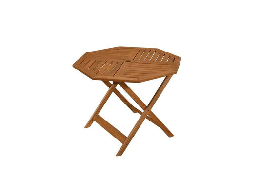 35.5 Inch Solid Wood Patio Dining Table Octagon Table with 1.97 Inch Umbrella Hole Patio Dining Tables Options at Gallery Canada