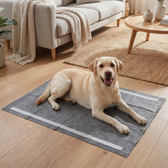 35.5" x 24" Dog Pee Pads, 6-Layer, Charcoal, Black