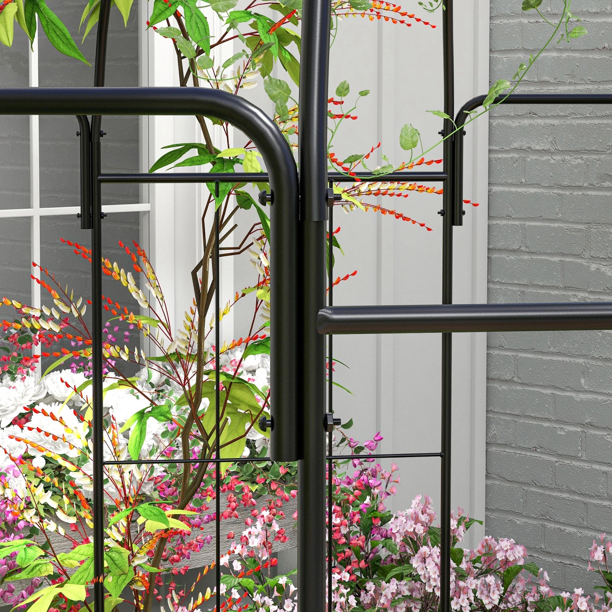 Birdcage Shape Arbour, Metal Garden Pergola for Climbing Plants Garden Arches at Gallery Canada