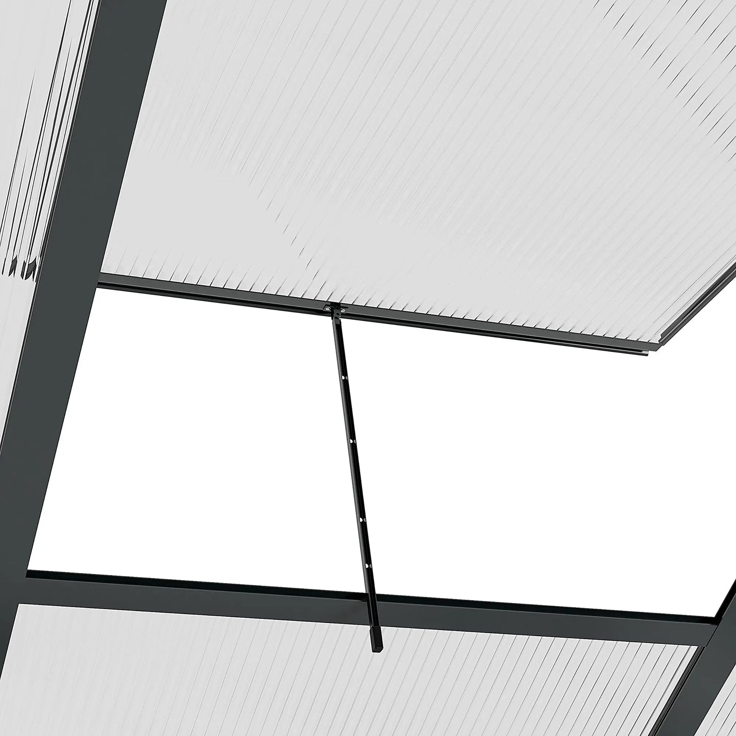 Greenhouse Kit, PC Board with Sliding Door, 6.2' x 6.3' x 6.6', Grey Walk In Greenhouses at Gallery Canada