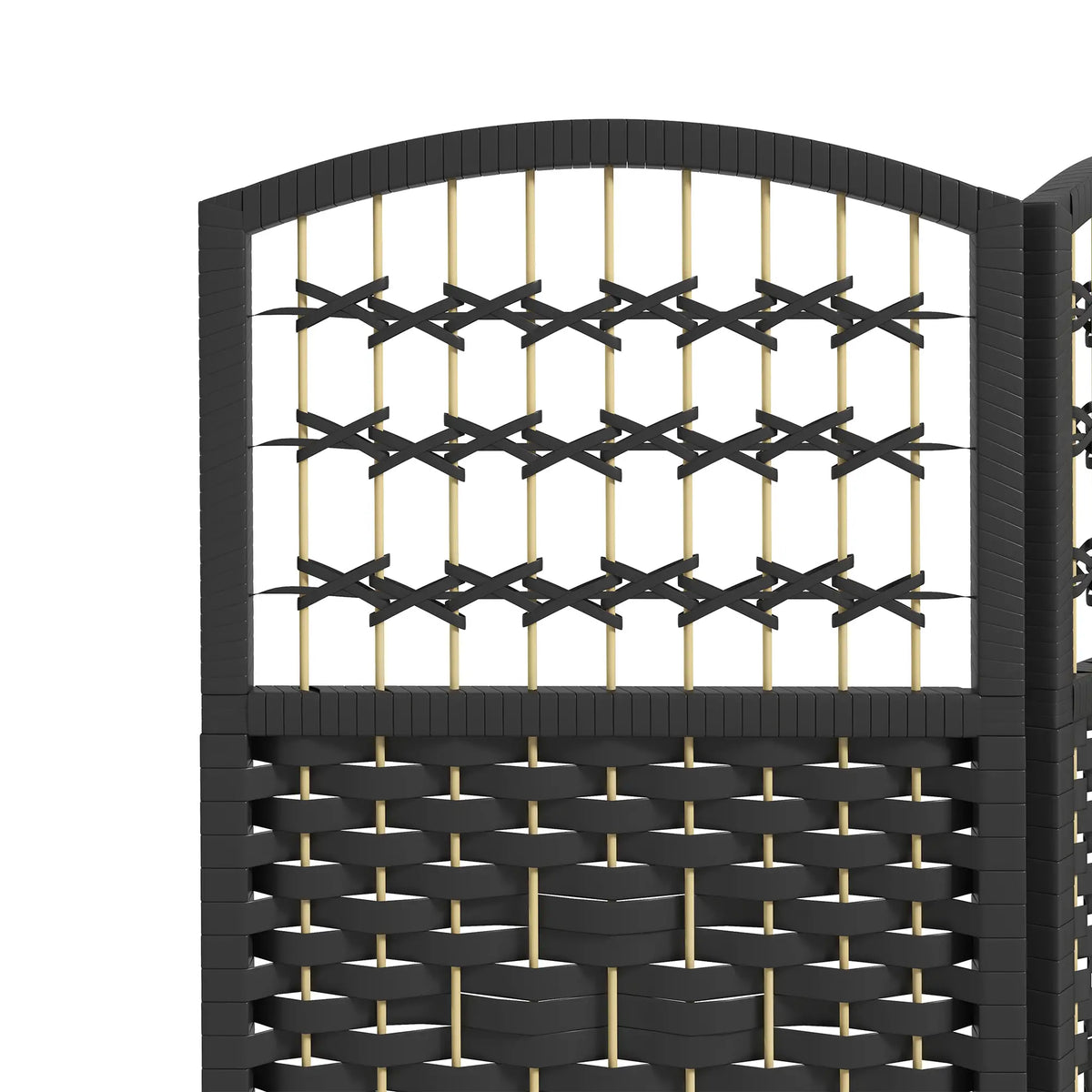 3 Panel Folding Room Divider, Portable Privacy Screen, Black Room Dividers at Gallery Canada