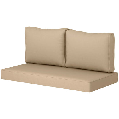 Outdoor Seat Cushions With Backrest, Loveseat Double Sofa, Beige Patio Chair Cushions Beige at Gallery Canada