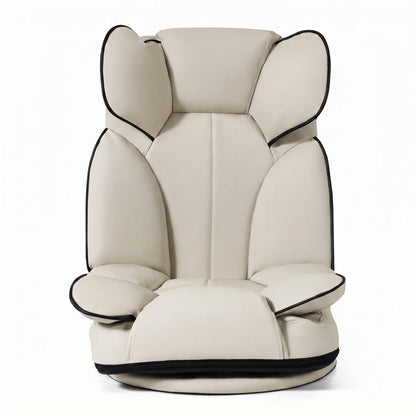 360 Swivel Floor Gaming Chair, 6-Position Backrest, Beige Floor Chairs at Gallery Canada