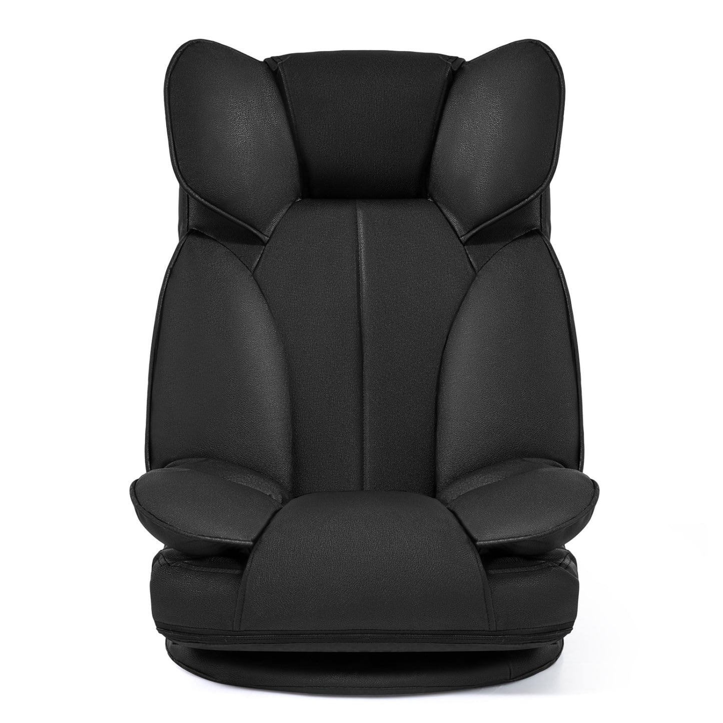 Swivel Floor Gaming Chair, Adjustable Backrest, Black Floor Chairs at Gallery Canada