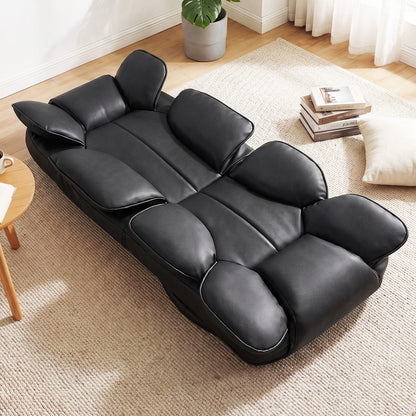 Swivel Floor Gaming Chair, Adjustable Backrest, Black Floor Chairs at Gallery Canada