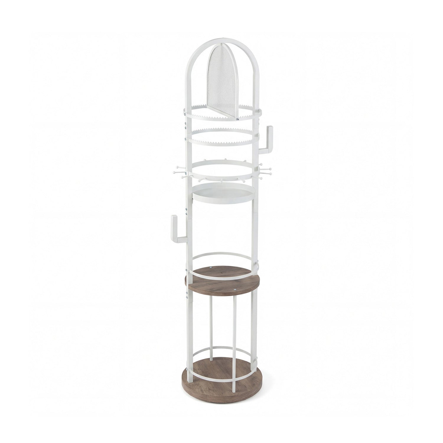 360° Rotating Jewelry Storage Rack, 3 Shelves, Gray Jewelry Armoires at Gallery Canada