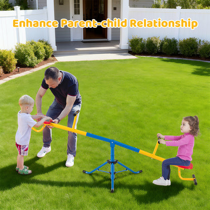 360°Rotation Kids Seesaw Swivel Teeter Totter Playground Equipment, Black Seesaws at Gallery Canada