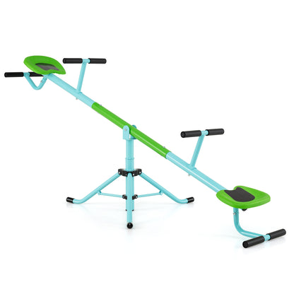 Équipement de terrain de jeu pour enfants, balançoire à bascule pivotante, vert