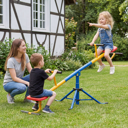 Bascule tournante à 360° pour enfants, rouge