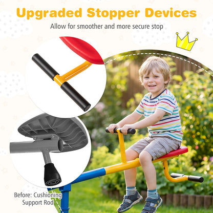 Bascule tournante à 360° pour enfants, rouge