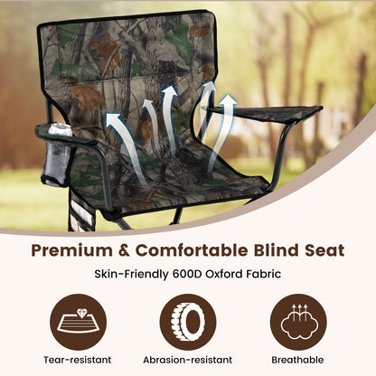 360° Swivel Hunting Chair, Foldable, Green Camping Furniture at Gallery Canada