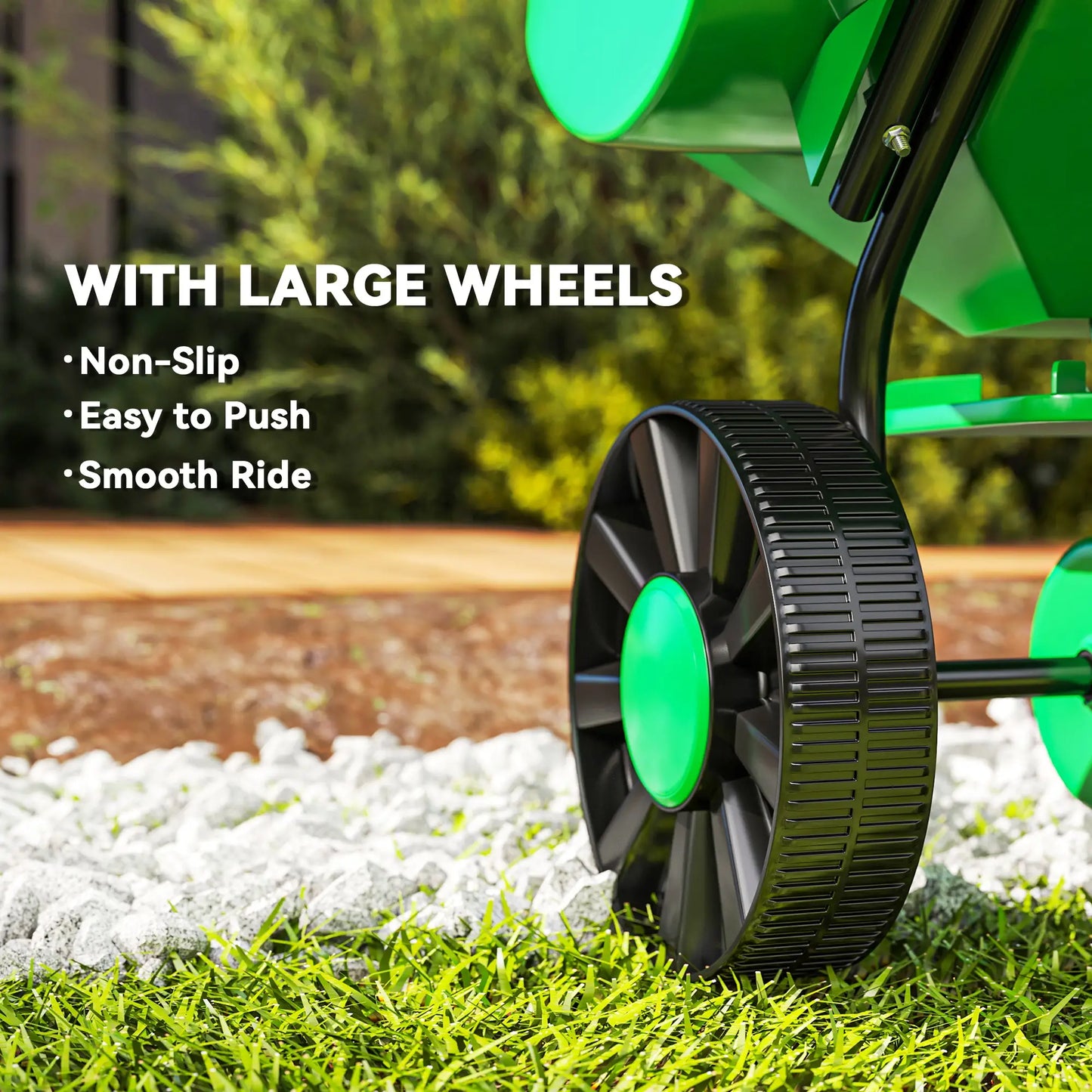 40L Walk-Behind Broadcast Spreader, 8.5" Wheels, 132 LB Capacity Garden Accessories at Gallery Canada