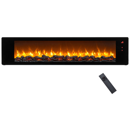 36" Electric Fireplace, 5-Level Brightness, Speed
