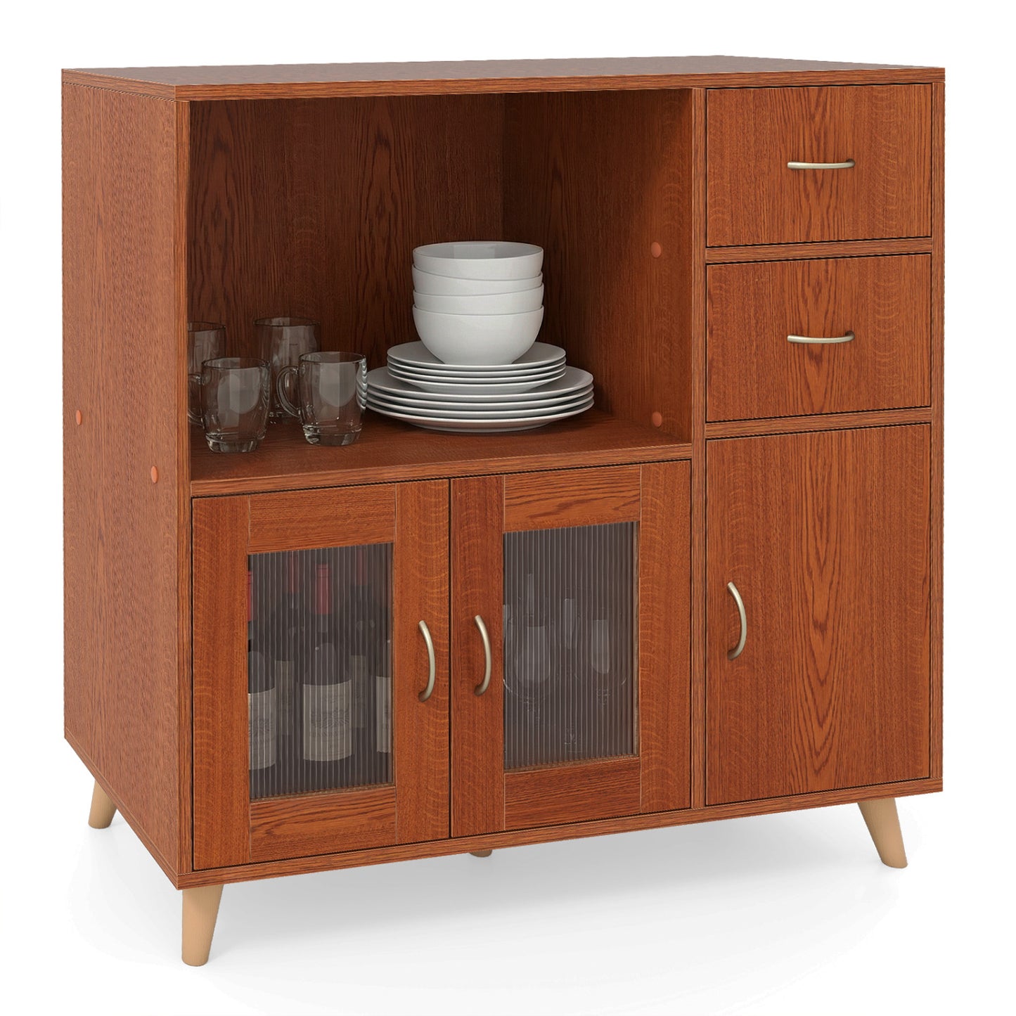36 Inch Sideboard Buffet Cabinet, Brown Sideboards Cabinets & Buffets at Gallery Canada