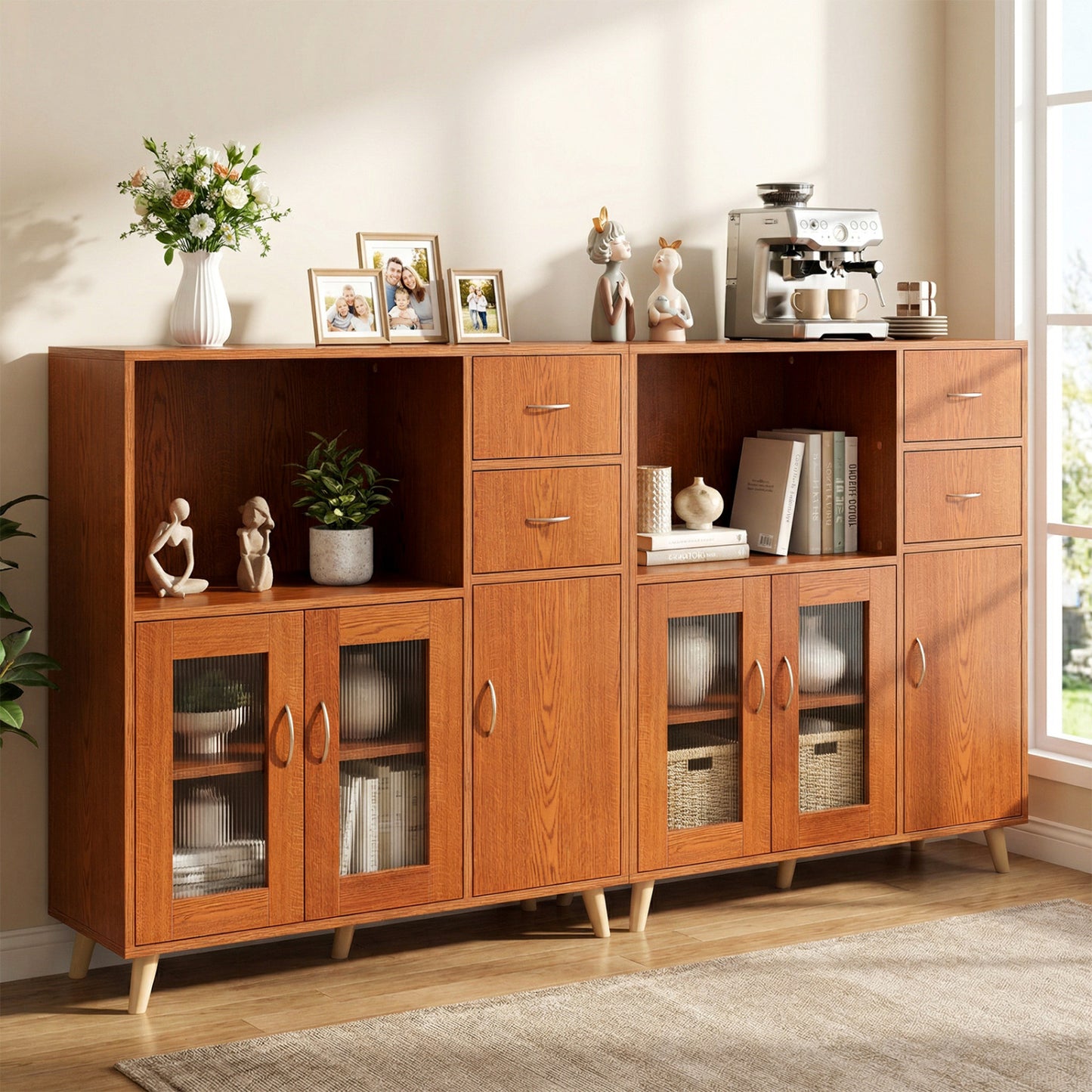 36 Inch Sideboard Buffet Cabinet, Brown Sideboards Cabinets & Buffets at Gallery Canada