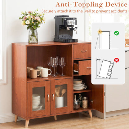 36 Inch Sideboard Buffet Cabinet, Brown Sideboards Cabinets & Buffets at Gallery Canada