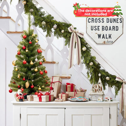 36 Inch Unlit Artificial Christmas Mini Tree, Green Christmas Tree at Gallery Canada