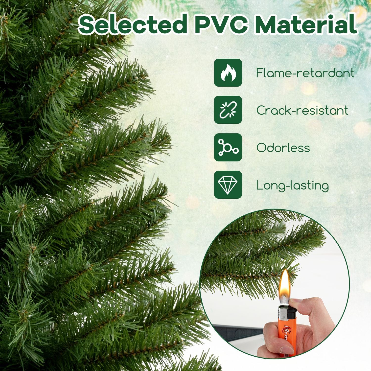 36 Inch Unlit Artificial Christmas Mini Tree, Green Christmas Tree at Gallery Canada