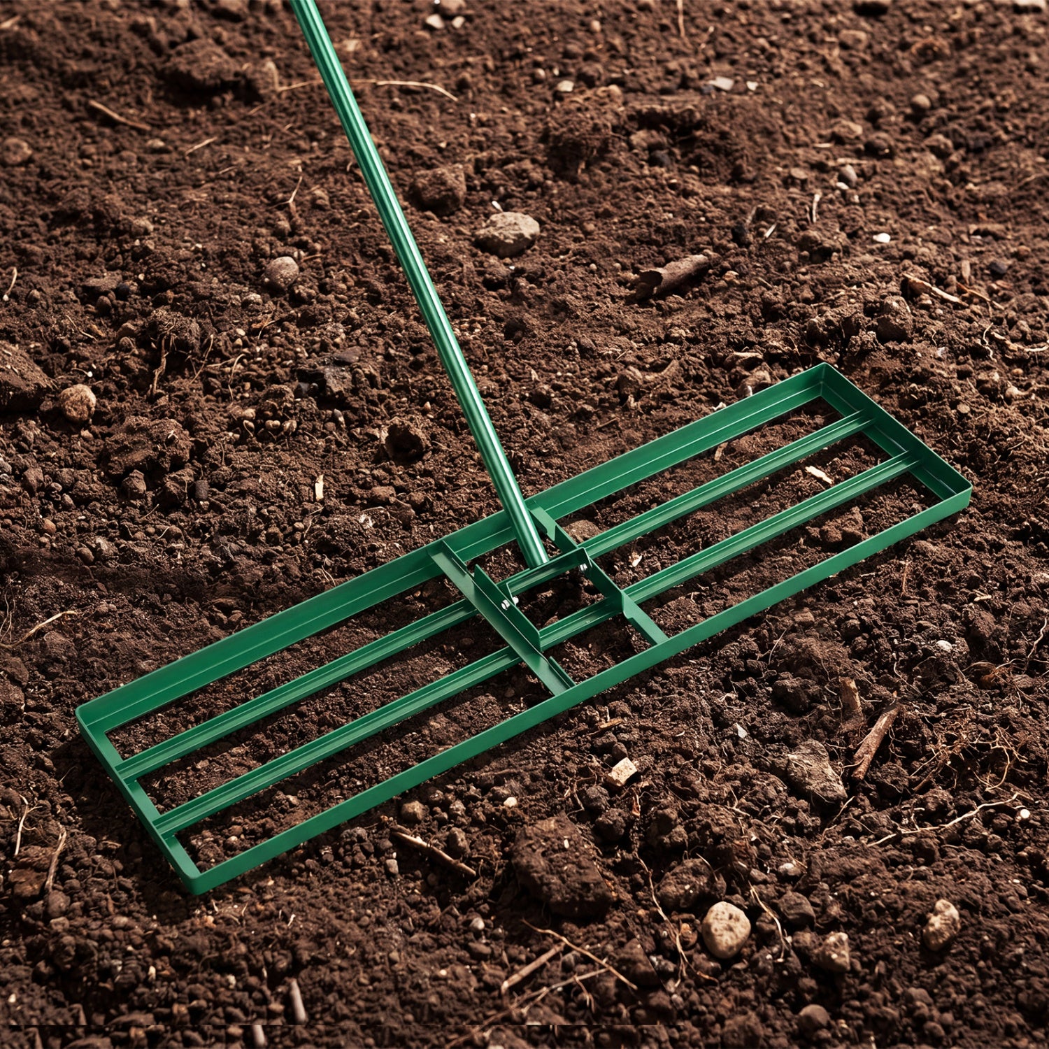 36 x 10 Inch Lawn Leveling Rake, Ergonomic Handle, Green Garden Tools at Gallery Canada