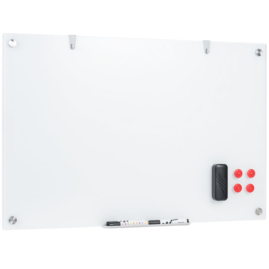 36” x 24” Magnetic Glass Board, Frameless Whiteboard, Office Home, Ultrawhite Home Office Ultra White at Gallery Canada