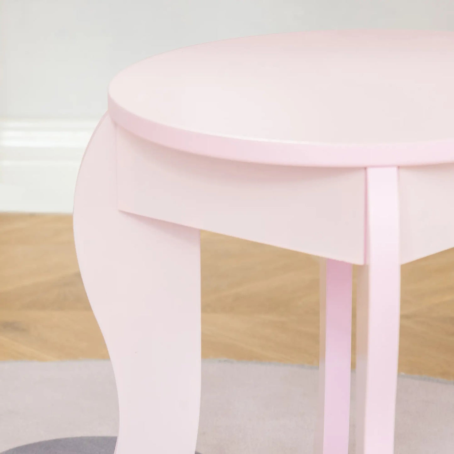 Kids Vanity Set with Mirror, Stool, Drawer, 3-6 Years, Pink Toy Vanity at Gallery Canada