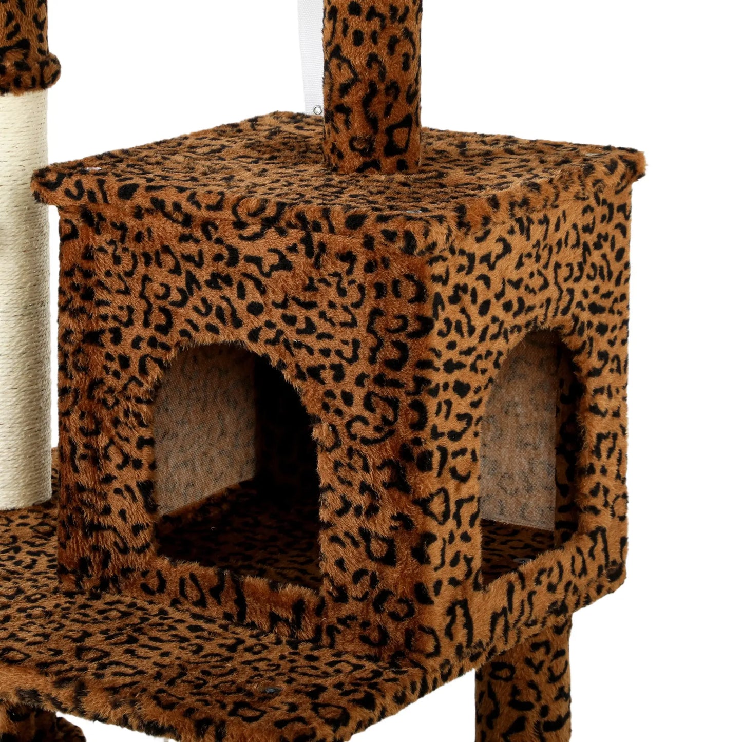 52 Inch Cat Tree With Scratching Posts, Bed, Condo