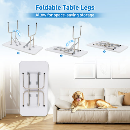 Foldable Dog Grooming Table, Height Adjustable Arms, Black Dog Supplies at Gallery Canada