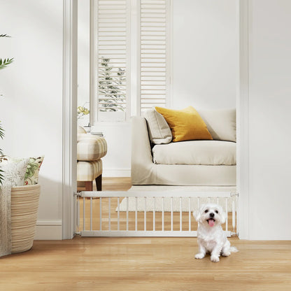 26"-37" Dog Gate, Adjustable Pet Gate, White Pet Gates at Gallery Canada