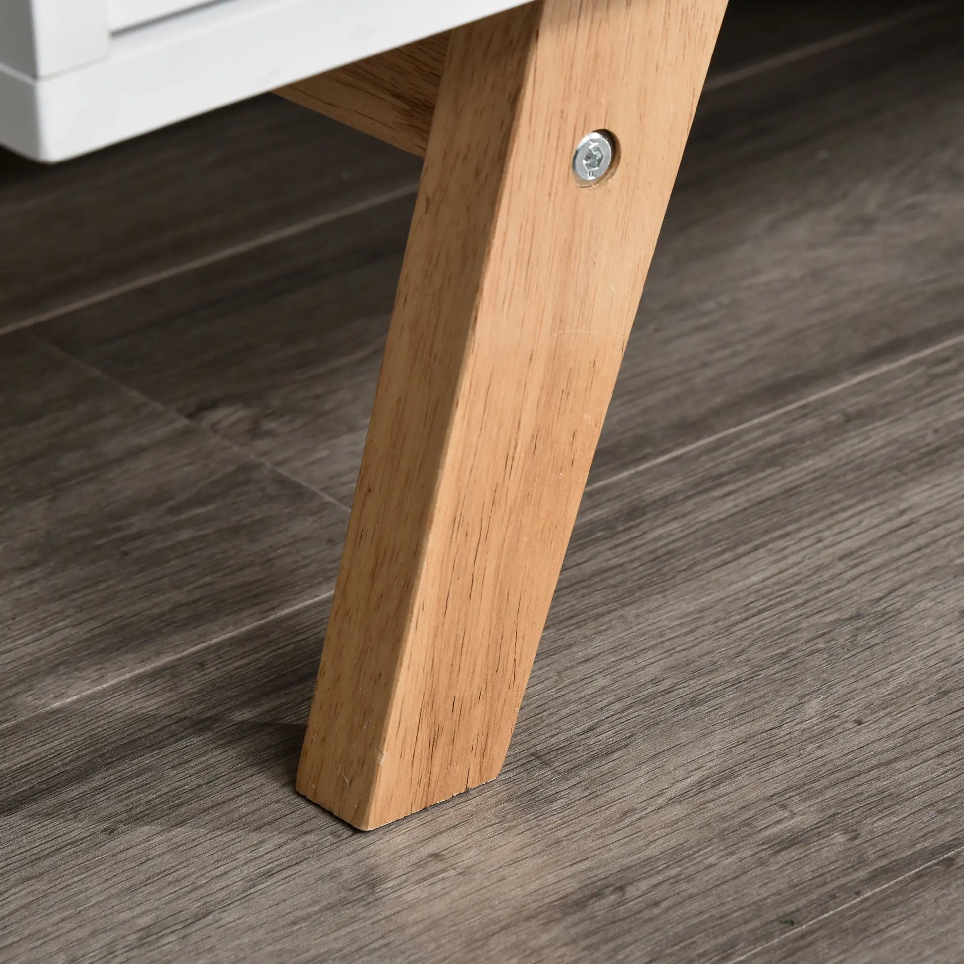 Modern Wooden TV Stand, 2 Storage Cabinets, Fits 65", White TV Stands at Gallery Canada