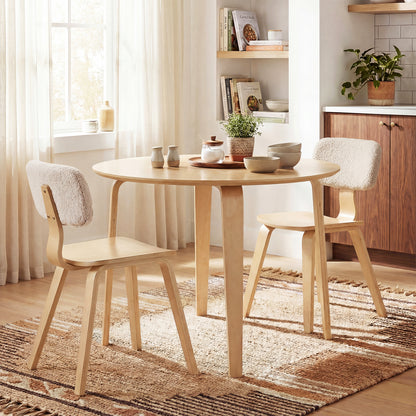 37.5" Round Dining Table, Rubber Wood Legs, Natural Dining Tables at Gallery Canada